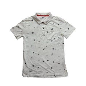 Old Navy Kids California Surfing Themed Polo Shirt Youth Size XL (14-16Y)